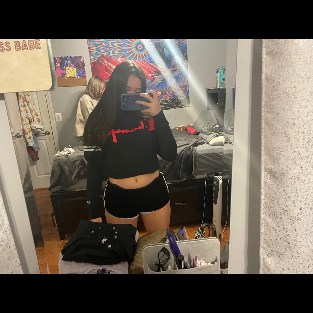 Champion cropped long sleeve shirt